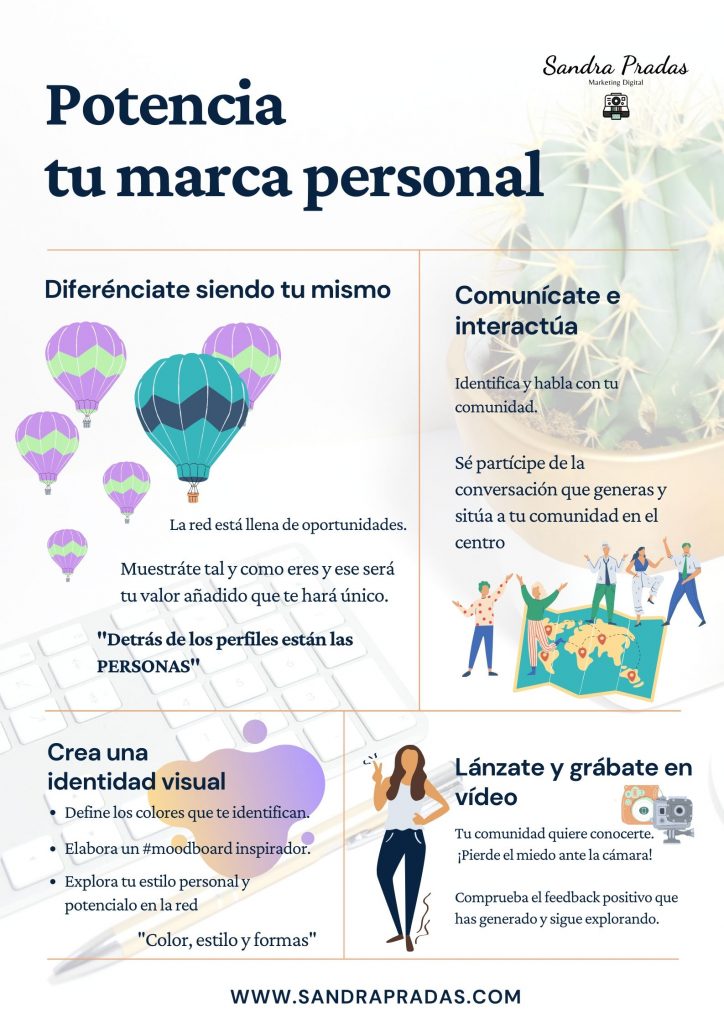 4 pasos para potenciar tu marca personal I Sandra Pradas